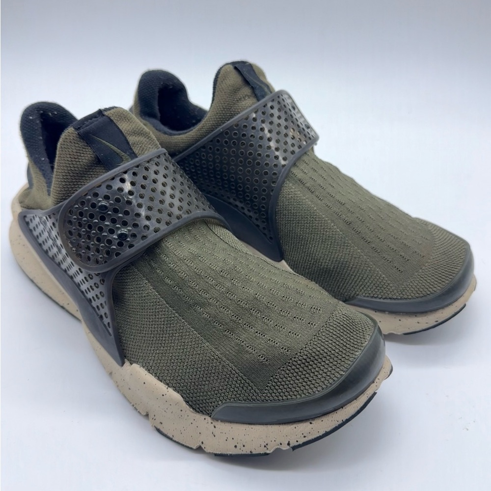 Nike Sock Dart Cargo Khaki Green 819686-300 Men's Size 8 Shoes Sneakers